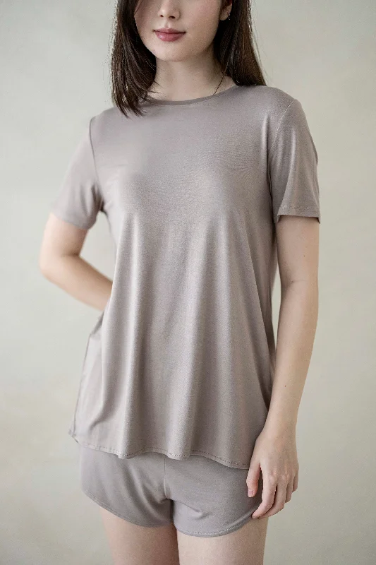 women's pajamas with a touch of luxuryMysa Lounge Top in Affogato