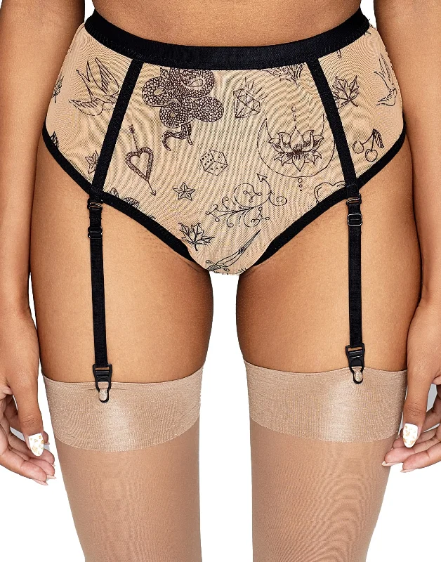 plus-size high-waisted panties with a full-coverage designHigh Waisted Garter Thong, Citala