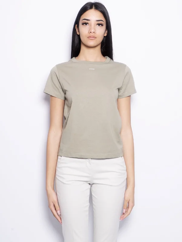 Women's Blouse with Square CollarT-shirt con Micro Logo Verde