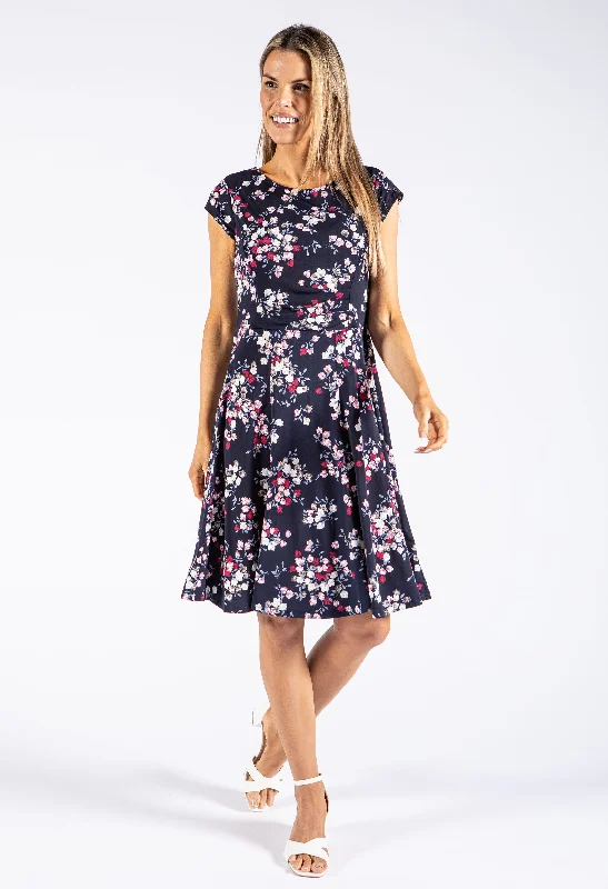 Women's Fashionable ShortsBlossom Short Sleeve Dress