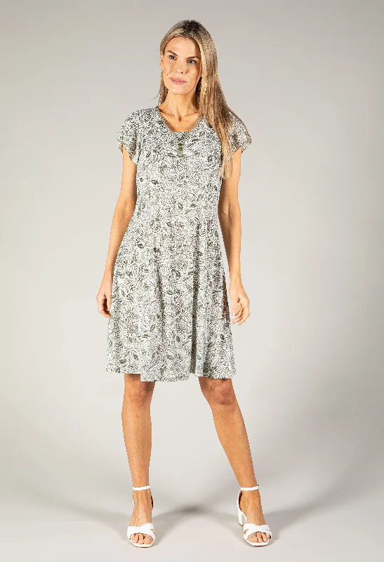 Women's Cozy ShortsLeaf Print Dress