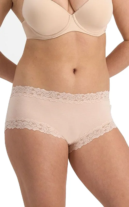 breathable mesh underwear for active womenJockey 94% Cotton Underwear Boyleg in Nude Parisienne