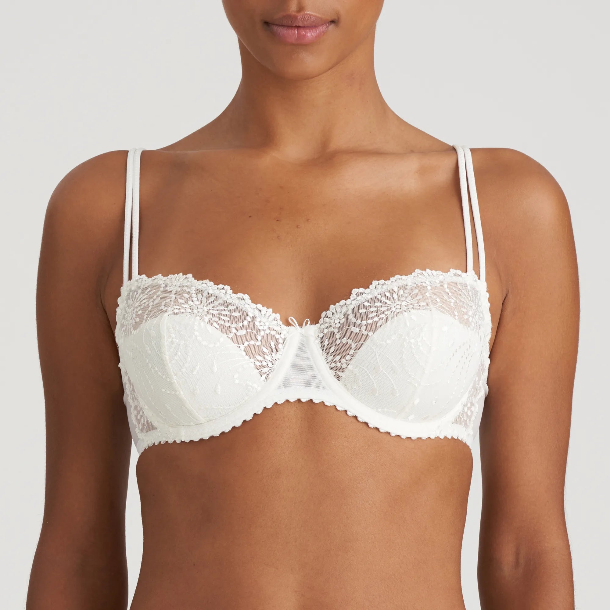 seamless bra with lace detailingJANE S.G Demi-mousse