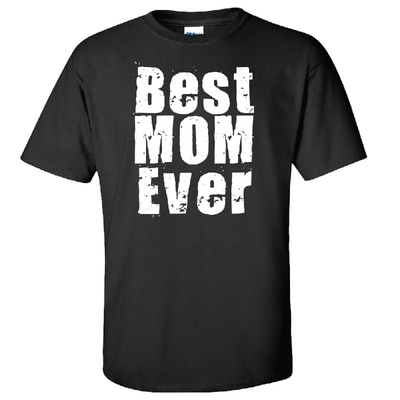 Women's Hooded Sweatshirts with Bamboo LiningBest Mom Ever White Print Asst Colors T-shirt/tee