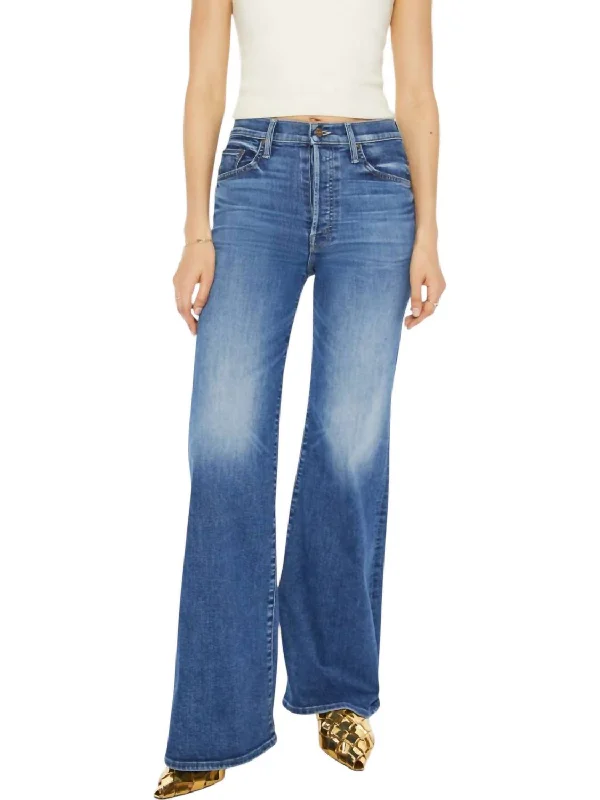 Women's Jodhpurs with Collarless DesignThe Tomcat Roller Sneak Jeans In Sixth Sense