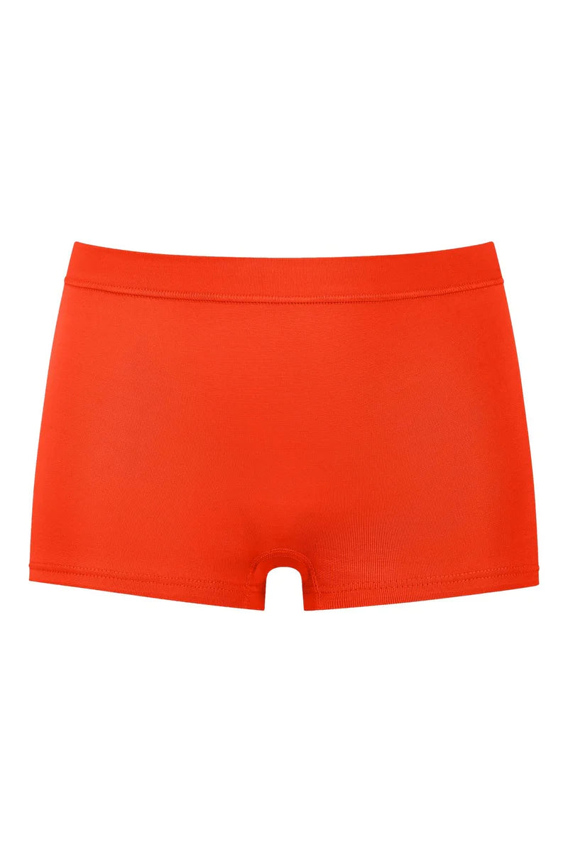 cotton-blend briefs with a built-in bra and moisture-wicking fabric for added support and comfortMey short - Emotion 59218 - Carnelian Orange