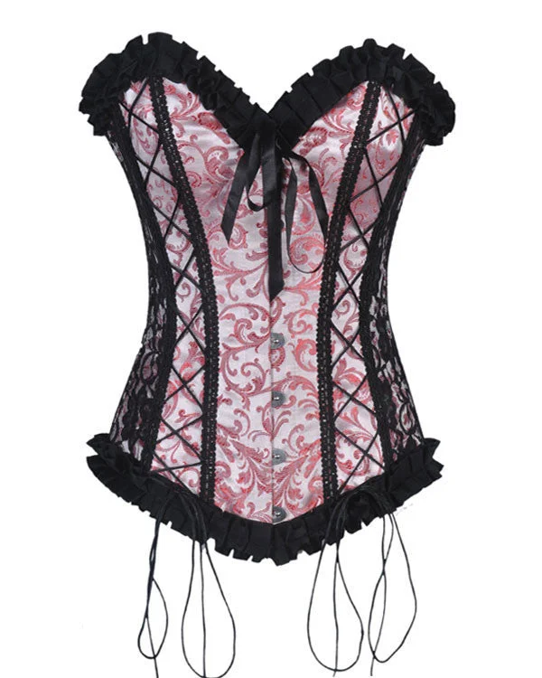 full-body suit with built-in bra and panties for easeKacey Longline Overbust Corset