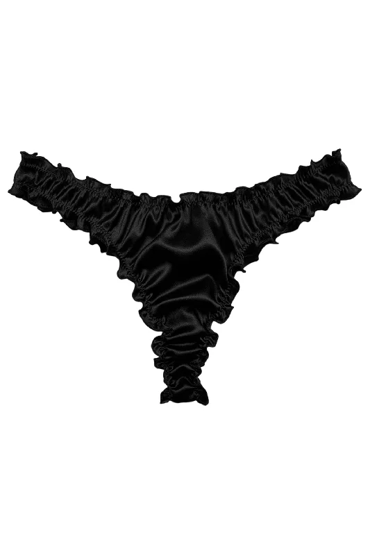 plus-size full-bust braEclissi Silk Frilled Thong