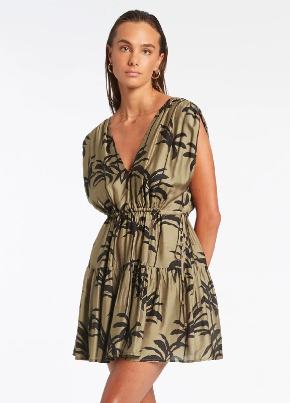 Palme Tiered Cover Up - Olive