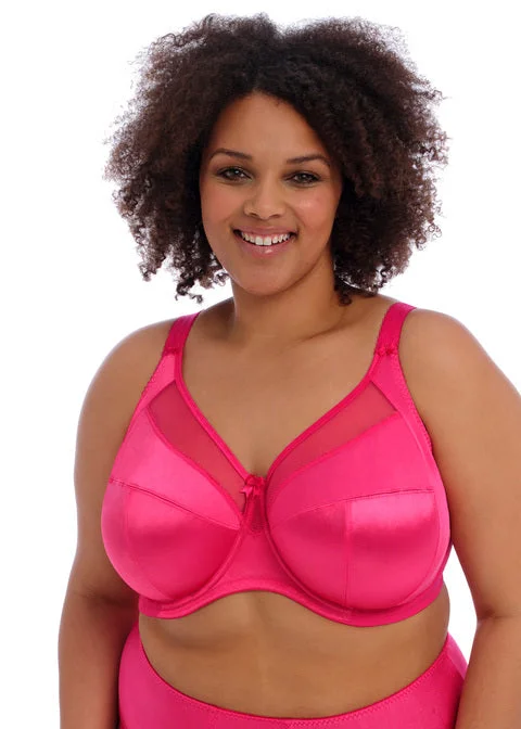 high-support sports bra for yogaKeira Hot Pink Uw Bra