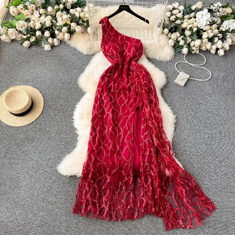 Women's Turtleneck DressesSequin glitter dress women's holiday party evening dress      S4641