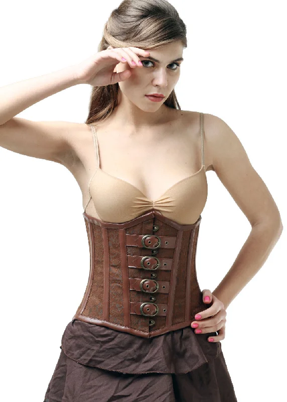 plus-size body shaper with lace trimJia Underbust Corset