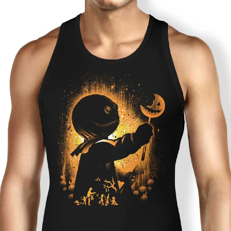 Women's Blouse with Low CollarGhost of Halloween - Tank Top