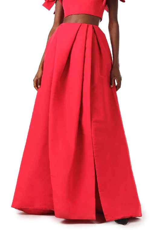 Women's Sweetheart Hem SkirtsPleated Ballgown Skirt