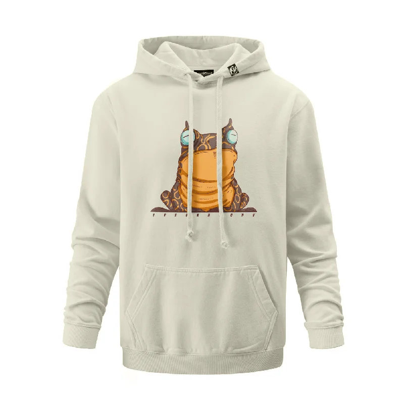 Women's Hooded Sweatshirts with Linen LiningSurprised Froggy Hoodie