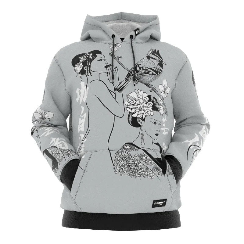 Women's Hooded Sweatshirts with Tapered WaistGeishas Hoodie