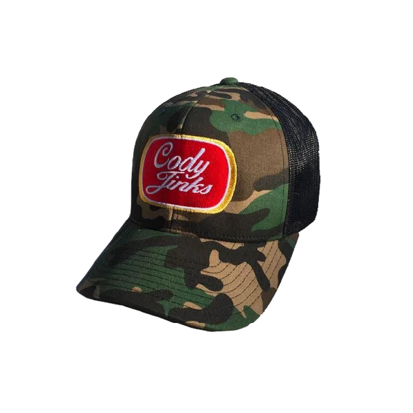 Women's Blouse with V-Shaped HemGreen Camo Red Patch Hat