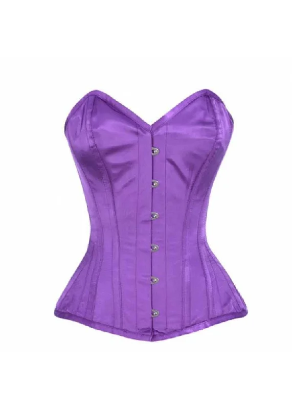 seamless waist trainer for all-day wearELEGANT PURPLE SATIN