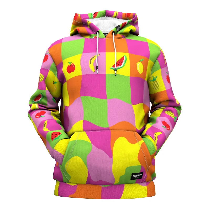 Women's Hooded Sweatshirts with Heavyweight FabricPixel Picnic Hoodie