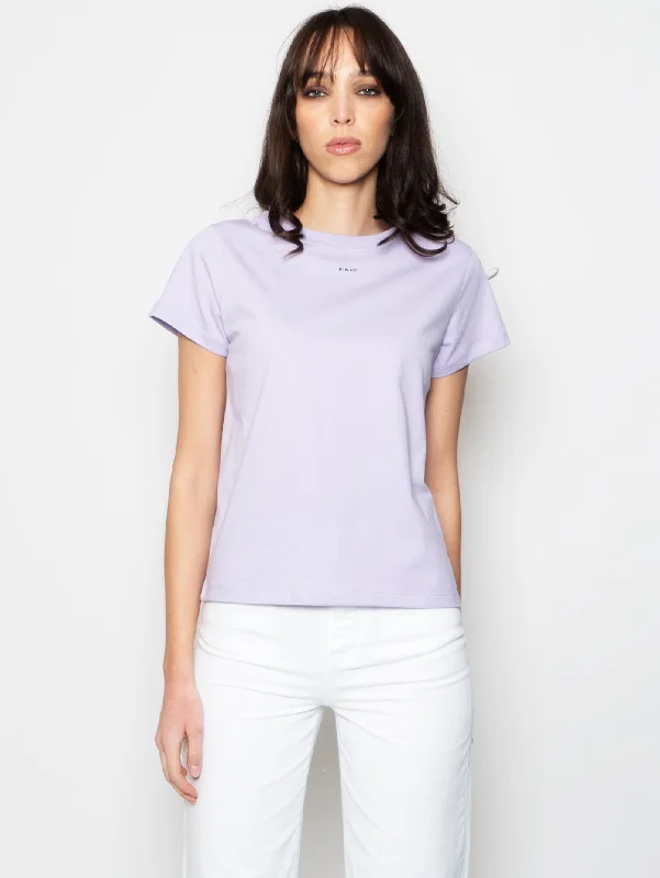 Women's Blouse with Shawl CollarT-shirt con Micro Logo Viola