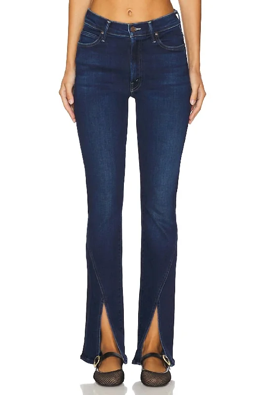 Women's Jodhpurs with Square CollarThe Rascal Sliced Up Sneak Jeans In Mind Games