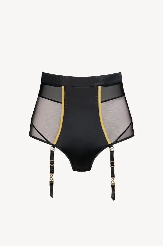 plus-size seamless panties with a tummy control panelBOLD High Waisted Brief with Detachable Suspenders