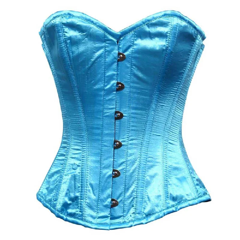 waist and hip shaper for curvesELEGANT TURQUOISE SATIN