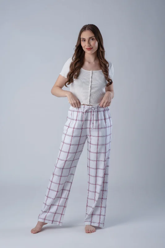 women's pajamas with a whimsical charmMadeline White Soft Cotton Women's Pajama