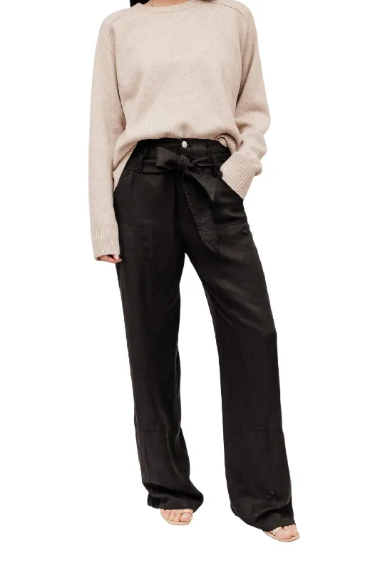 Women's Jodhpurs with Square CollarBo Cupro Pant In Black