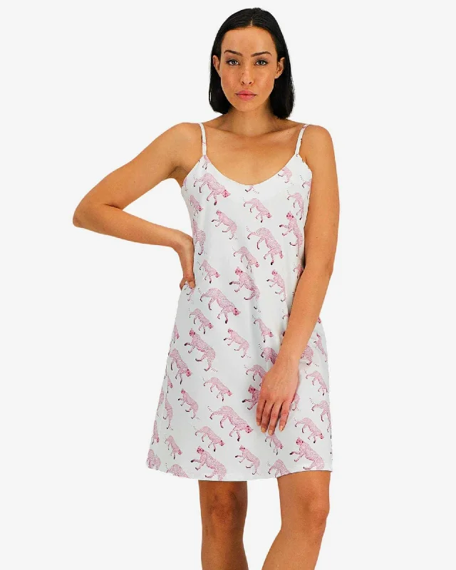 women's pajamas for those who love comfortWomen's Chemise Nighty Slip dress - Pink Cheetah