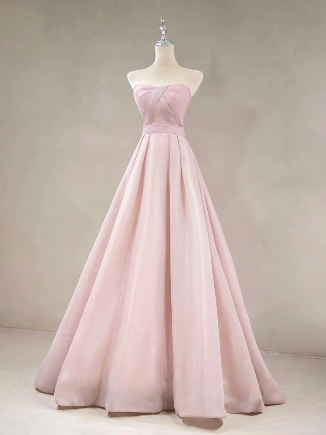 Women's Lapel Collar DressesAmzcw Simple Pink Long Prom Dress Pink Formal Wedding Party Dress prom dress in store