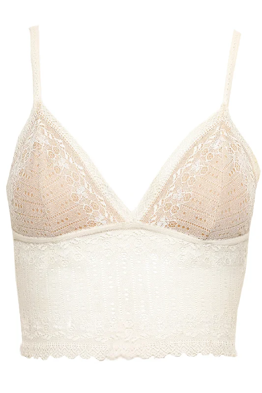 mastectomy form-fitting braWHITE NEOTERIC LONGLINE BRA