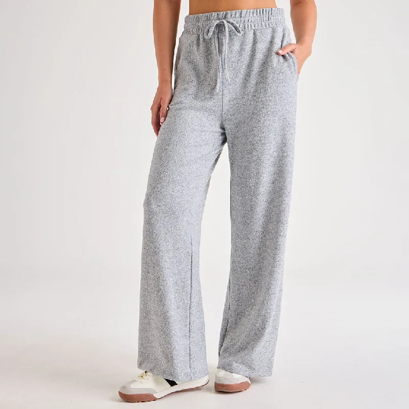 Ladies Brushed Marl Joggers