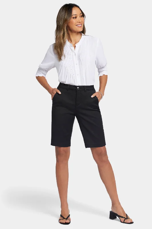 Women's Low-Rise ShortsBermuda Shorts - Black