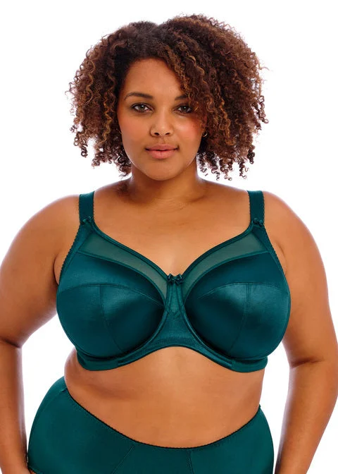 lace appliqué braKeira Deep Teal Uw Bra