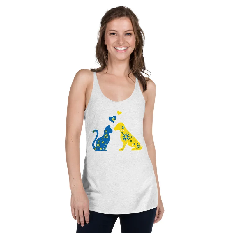 Women's Blouse with Notched CollarPets Of Ukraine Women's Racerback Tank