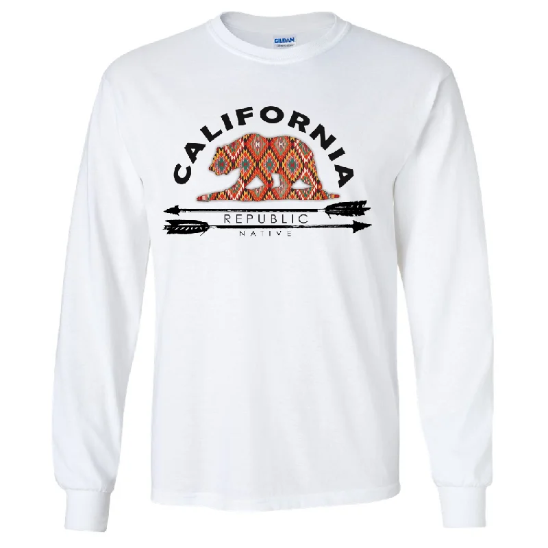 Women's Hooded SweatshirtsCalifornia Republic Native Long Sleeve Shirt