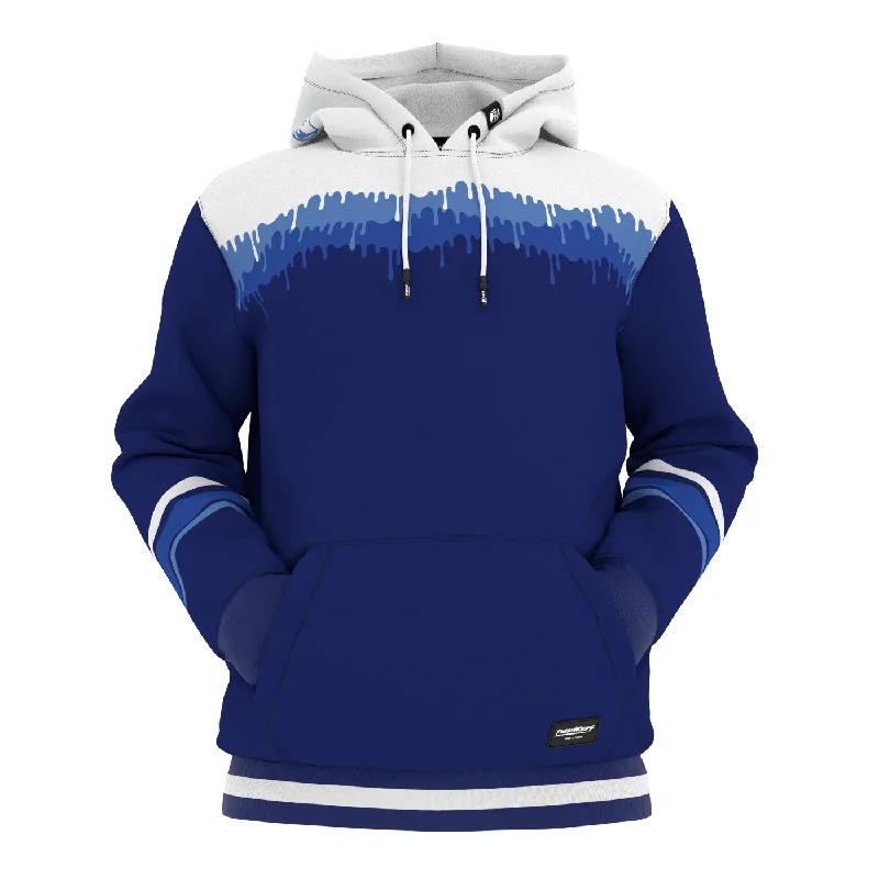 Women's Hooded Sweatshirts with Cotton LiningBlue Melt Hoodie