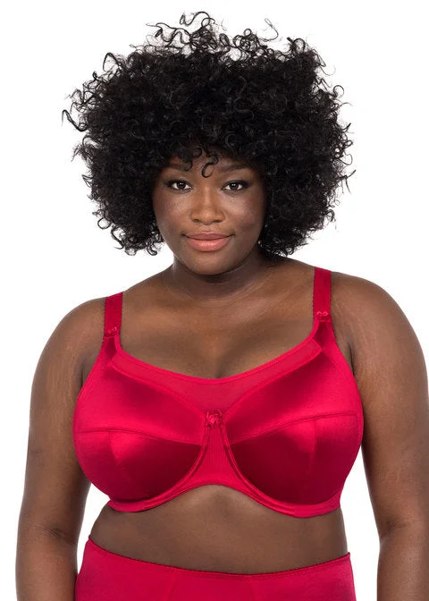 plus-size sports bra with high-impact supportKeira Crimson Uw Full Cup Bra