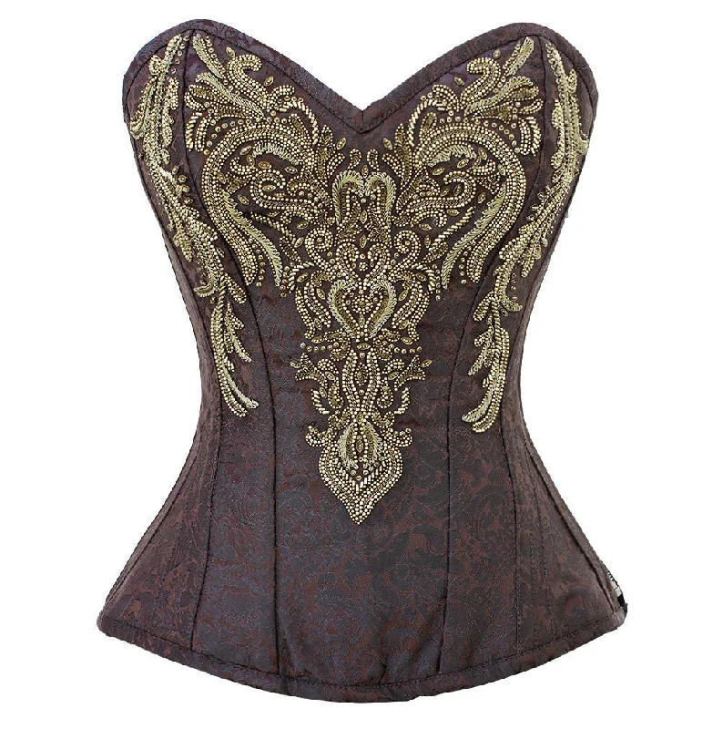 plus-size high-waisted thigh slimmerMaiah Overbust Corset