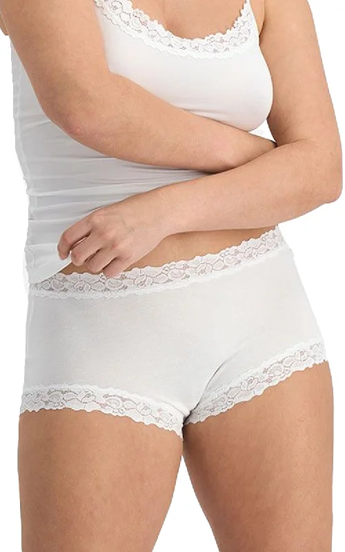 seamless high-waisted briefs for all-day comfortJockey 94% Cotton Underwear Full Brief in White Parisienne