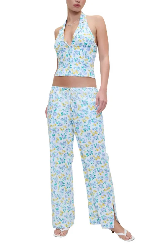 Women's Dress PantsDaisy Poplin Pant In Coastal Floral