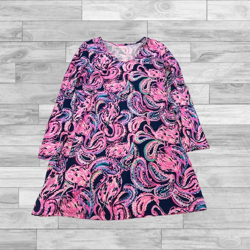 Women's Ruffled DressesPink & Purple Dress Casual Short Lilly Pulitzer, Size Xs